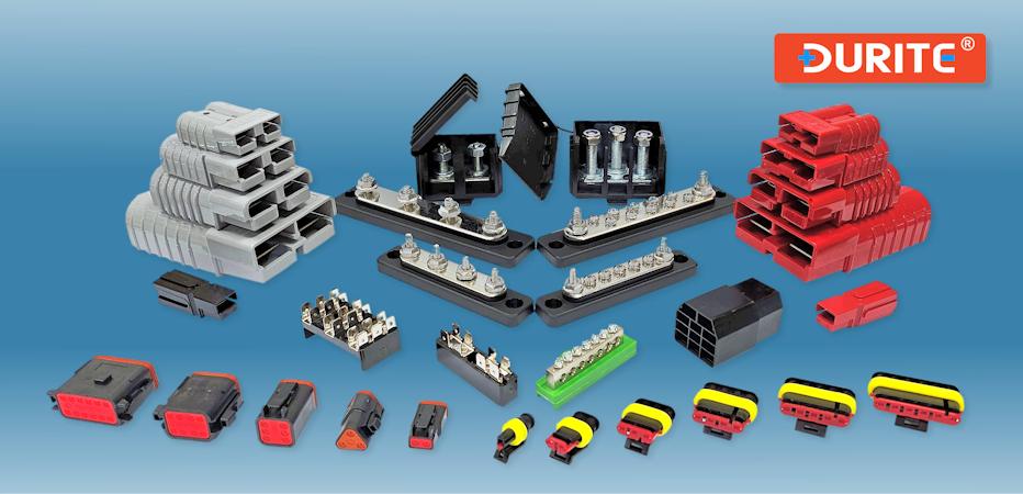 Light to heavy-duty automotive electrical plugs and connectors